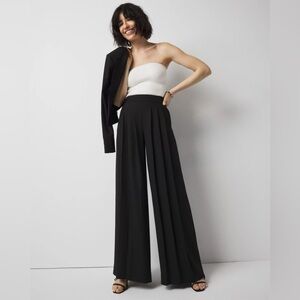 White House Black Market Pleated Ultra-Wide Leg Pant